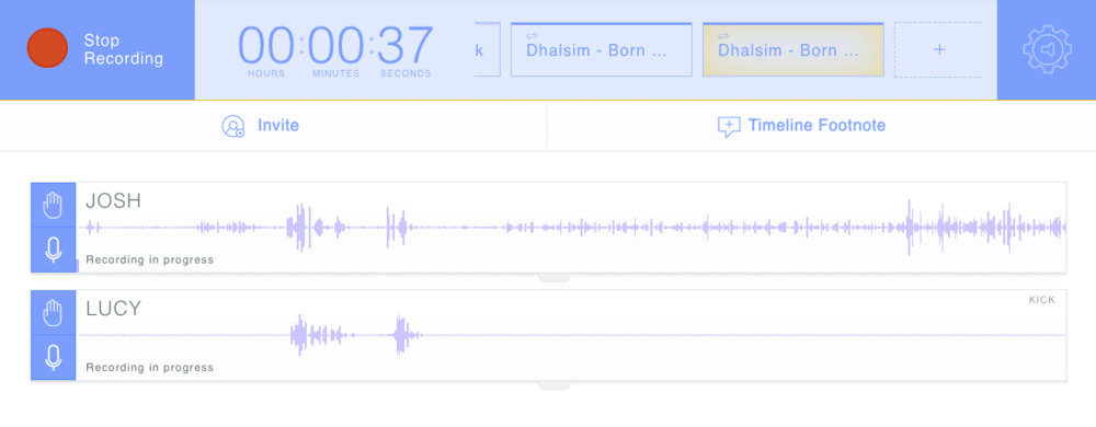 Interview Recording in progess