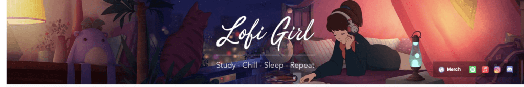 channel art of lofi girl