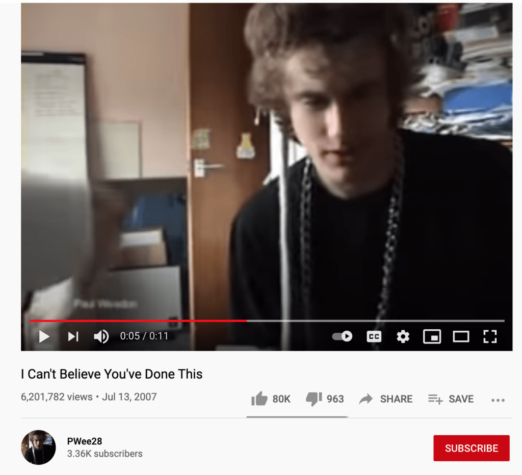 A screenshot of a video, titled "I Can't Believe You've Done This'