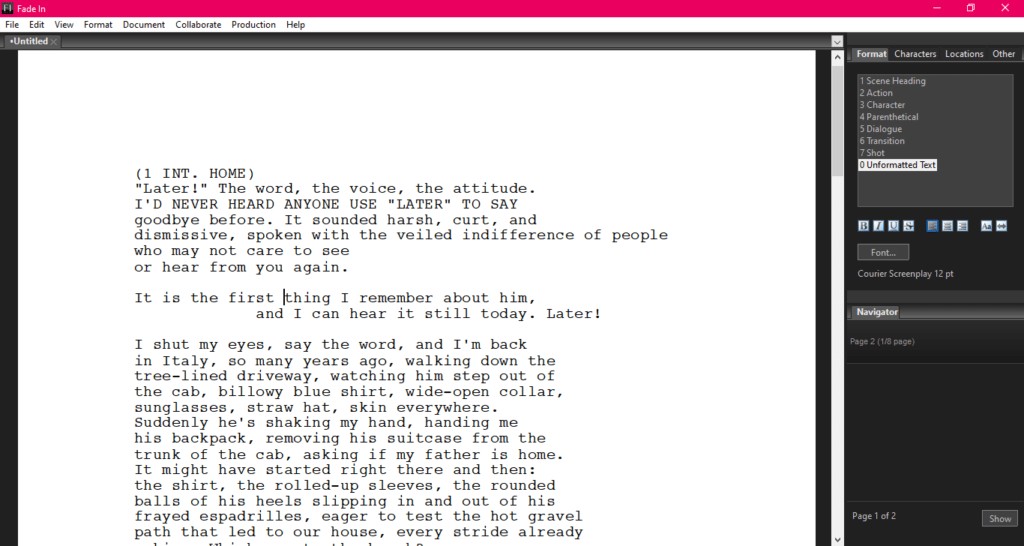 Best Screenwriting Software