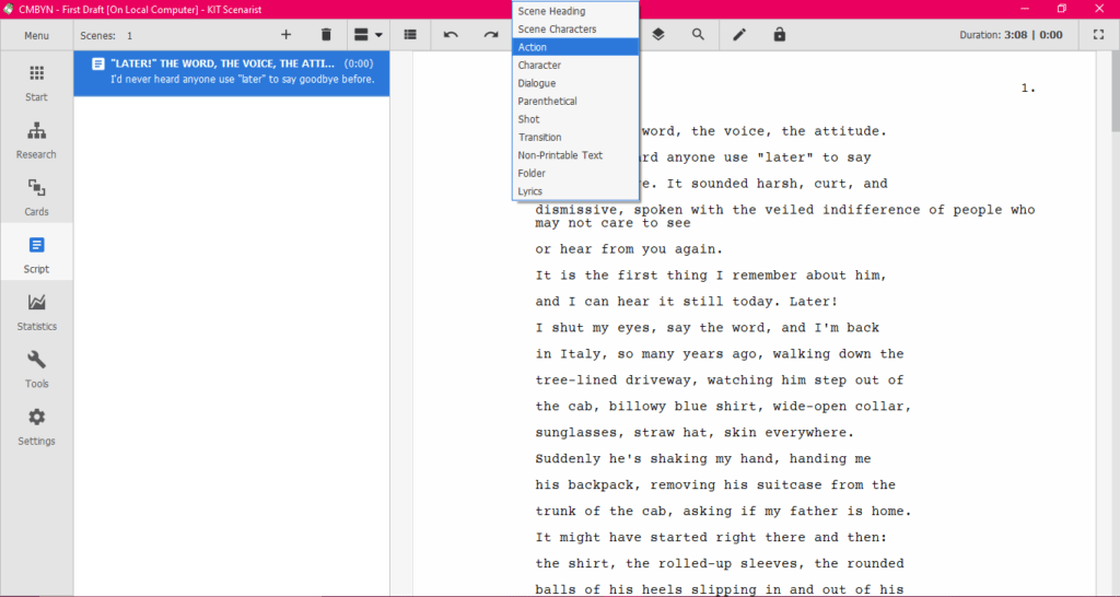 Best Screenwriting Software