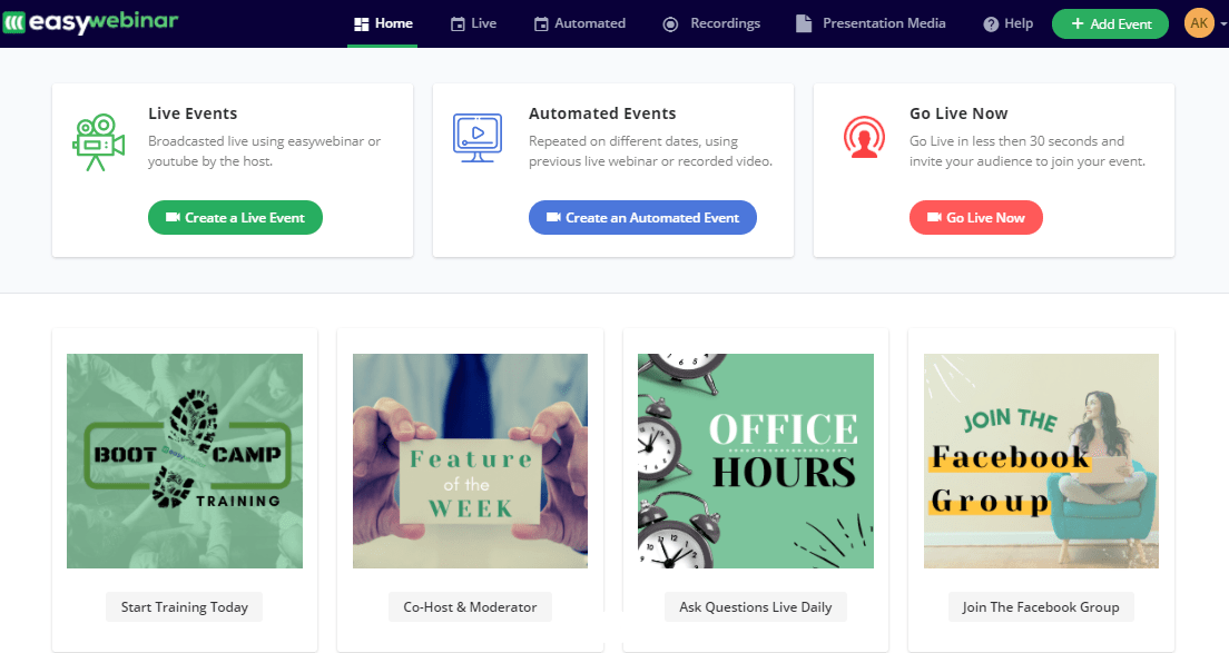 EverWebinar automated webinar setup