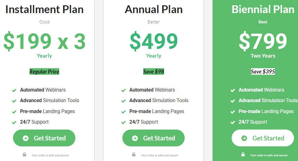 EverWebinar pricing
