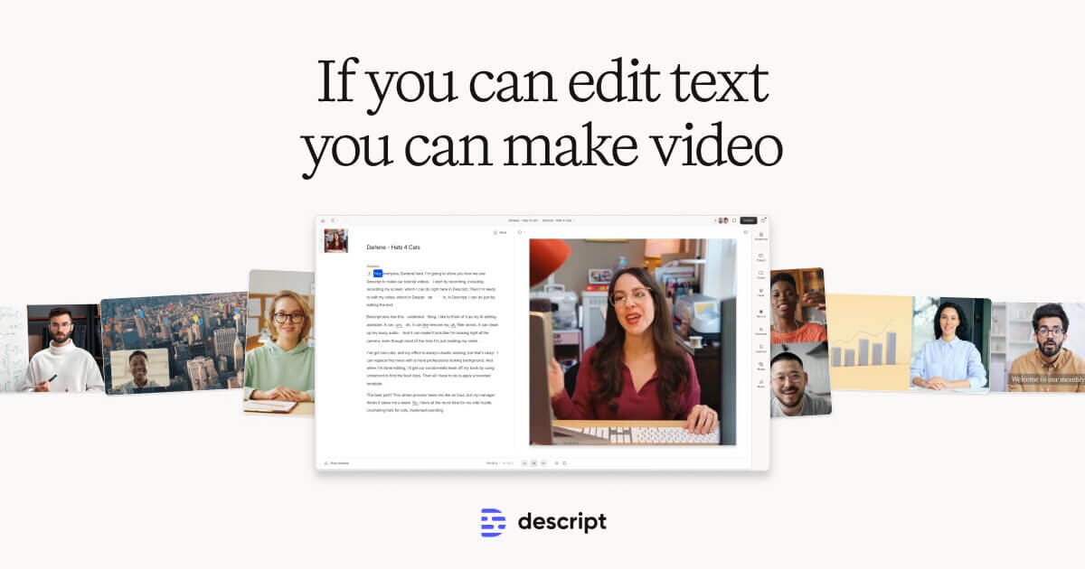 Descript screen recorder screenshot