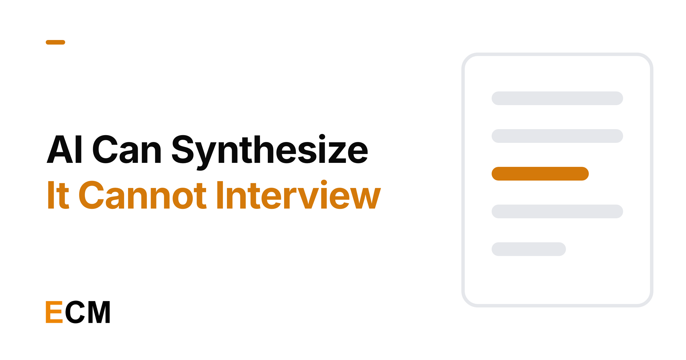AI in Marketing Research: From Interview Synthesis to Persona Drafts, Done Right