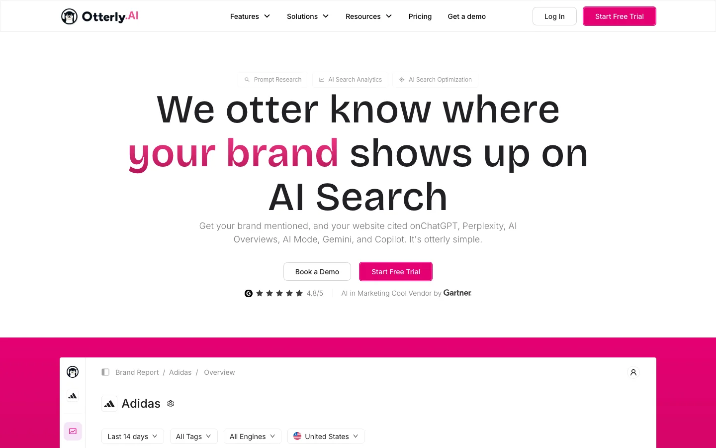 Otterly.AI homepage